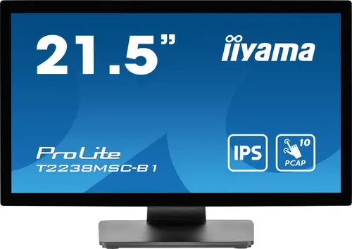 ProLite T2238MSC-B1 pantalla para PC 54,6 cm (21.5") 1920 x 1080 Pixeles Full HD LED Pantalla táctil Negro - Imagen 2