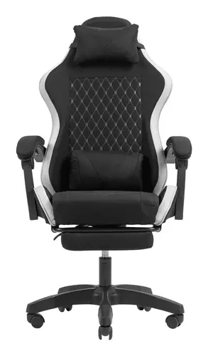 MGC-X Fabric Silla para videojuegos de PC Asiento acolchado Negro, Blanco - Imagen 1