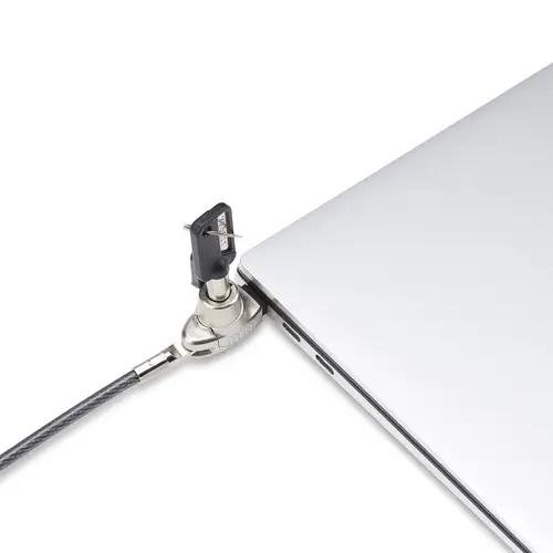 Cable de Seguridad Delgado para Portátil Compatible con Noble Wedge® de 1,5m - Cable Antirrobo para Portátil con Candado de de Llave - Cable Resistente a los Cortes - Imagen 6