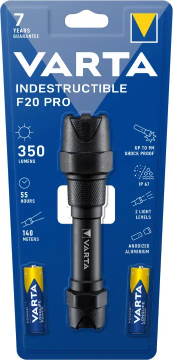 Indestructible F20 Pro Negro Linterna de mano LED