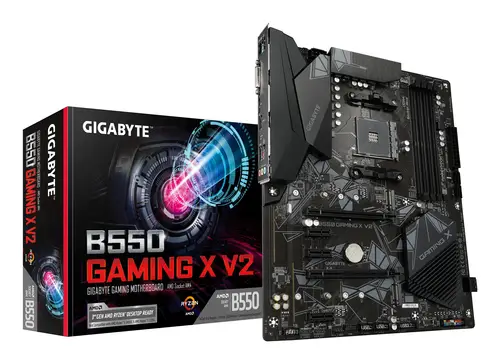 B550 Gaming X V2 Placa base - Procesadores AMD Ryzen 5000, VRM de 10+3 fases, hasta 4733 MHz DDR4, 1xPCIe 4.0 + 1xPCIe 3.0 M.2, LAN 1GbE, USB 3.2 Gen 2 - Imagen 1