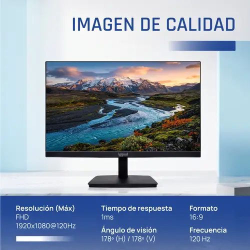 Monitor 24" 120Hz 1ms MM Mini PC Teseracto - Imagen 3