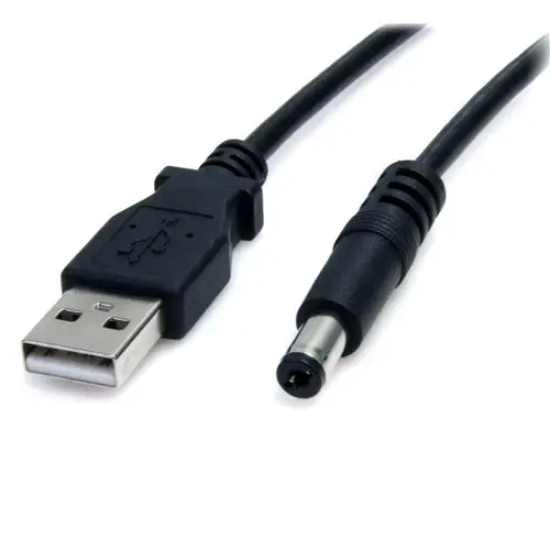 Cable de 91cm de alimentación USB A a M de Tipo Barril de 5,5mm - Imagen 1