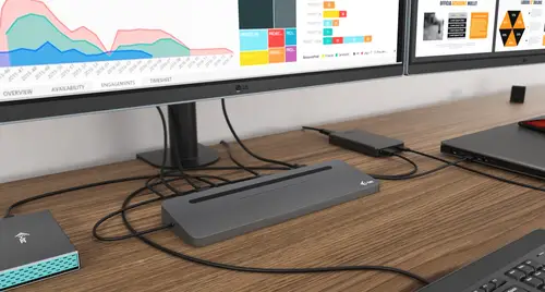 Metal USB-C Ergonomic 4K 3x Display Docking Station + Power Delivery 85 W - Imagen 6