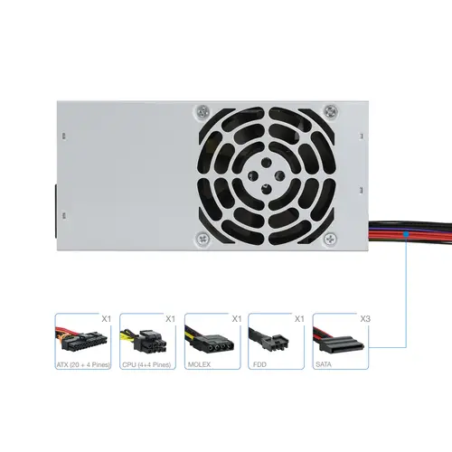 Ecopower II TFX OEM unidad de fuente de alimentación 500 W 20+4 pin ATX Plata - Imagen 9