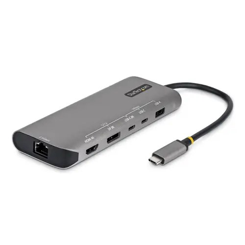 Adaptador Multipuertos USB4 para 2 Pantallas - Sin Controladores para macOS y Windows - PD de Carga de 140W - 4K 144Hz - Hub Ladrón de 3 Puertos USB - Red Ethernet 2,5GbE - Imagen 1
