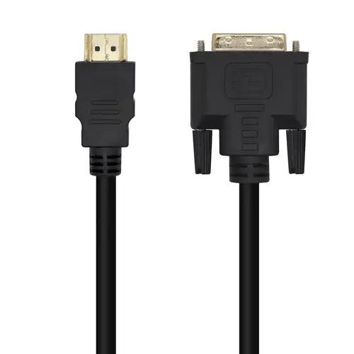 Cable DVI A HDMI, DVI 18+1/M-HDMI A/M, Negro, 3.0m - Imagen 1