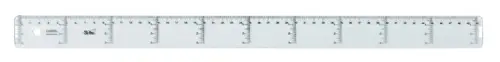 REGLA CRISTAL SAFTA 50 CENTIMETROS