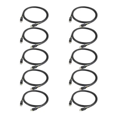 Cable DisplayPort 1.2 4K 60Hz de 2m - Cable DP UHD con Pestillos - con Certificación VESA - Cable para Monitor DisplayPort - Paquete de 10 - Imagen 8