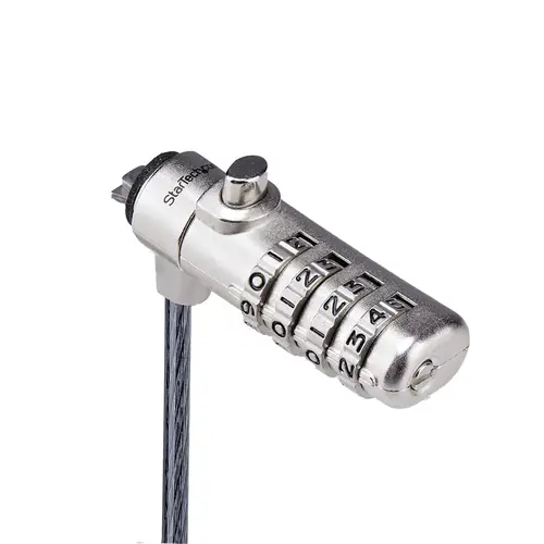 Cable de Seguridad Delgado de Portátil Compatible con K-Slot de 1,5m - Cable Antirrobo para Portátil con Candado de Combinación - Cable Resistente a los Cortes - Imagen 3