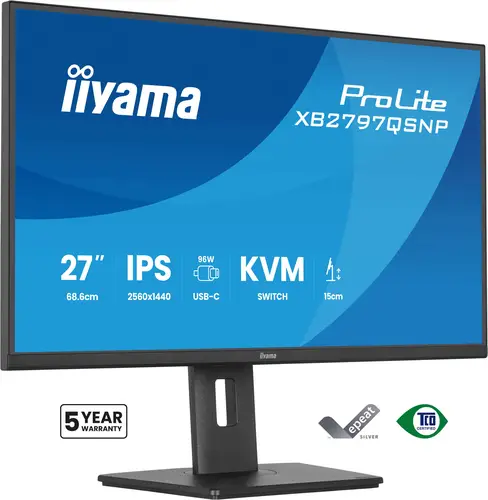 ProLite XB2797QSNP-B1 pantalla para PC 68,6 cm (27") 2560 x 1440 Pixeles Quad HD LED Negro - Imagen 1