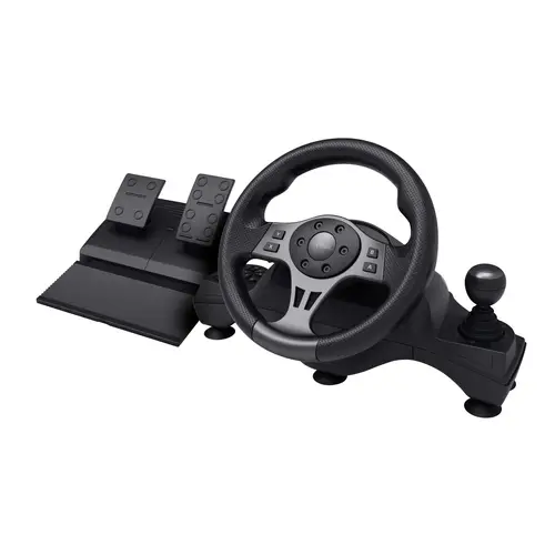 GXT 289 Movi Negro USB Volante + Pedales Nintendo Switch, PlayStation 4, Xbox One S, Xbox One X, Xbox Series S, Xbox Series X - Imagen 1