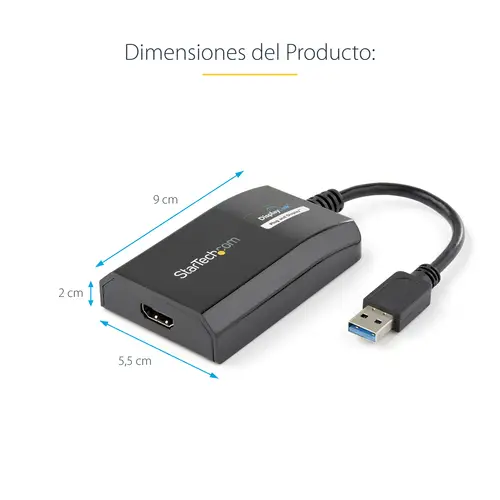 Adaptador USB 3.0 HDMI - Certificado con DisplayLink - 1920x1200 - Imagen 10
