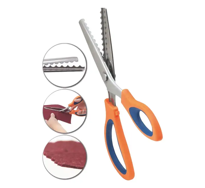 TIJERAS DENTADAS FAIBO FIELTRO 24CM 7640B-5 ONDAS