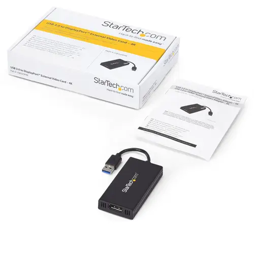 Adaptador USB 3.0 a DisplayPort 4K Ultra HD - Certificado por DisplayLink - Convertidor de Vídeo con Tarjeta Gráfica Externa - Mac y Windows - Imagen 6