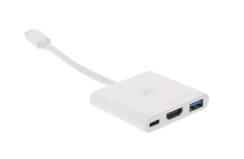 TCHDMI3IN1 base para portátil y replicador de puertos Blanco