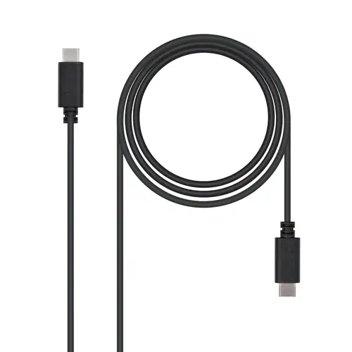 USB 2.0, 1m cable USB USB C Negro - Imagen 1