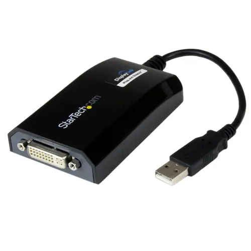 Adaptador de Vídeo Externo USB a DVI - Tarjeta Gráfica Externa Cable para Mac y PC - 1920x1200 - Imagen 1