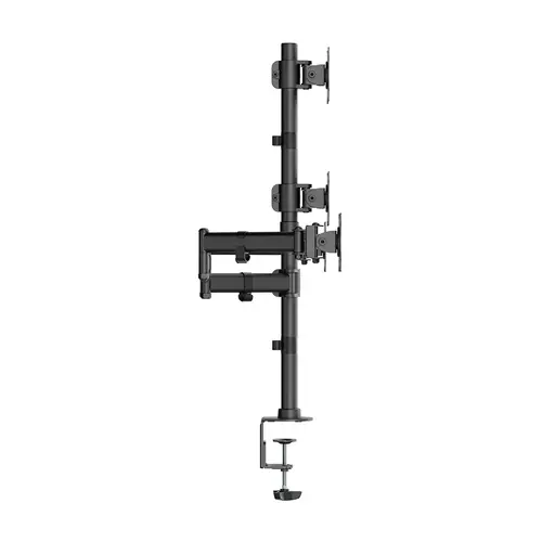 Soporte de Mesa Eco Giratorio e Inclinable para 4 Monitores 8kg (4 Pivotes, 2 Brazos) de 13"-27", Negro - Imagen 3