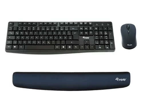 Keyboard Wrist Rest descansa muñecas Espuma de memoria Negro - Imagen 5