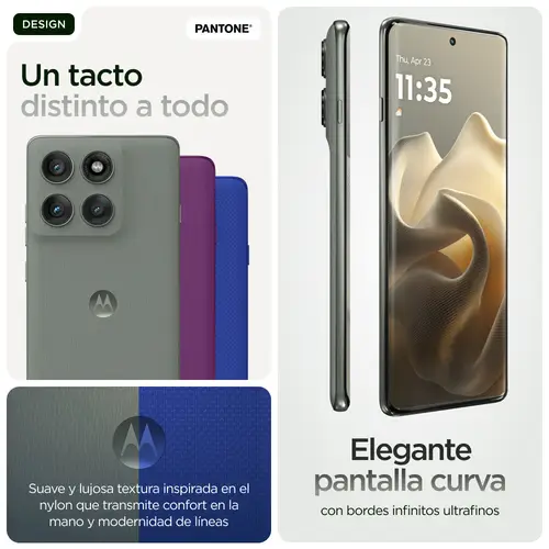 edge 60 pro 16,9 cm (6.67") SIM doble Android 15 5G USB Tipo C 12 GB 512 GB 6000 mAh Gris - Imagen 16