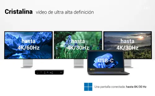 Thunderbolt4 Triple Display Docking Station + Power Delivery 96W - Imagen 9
