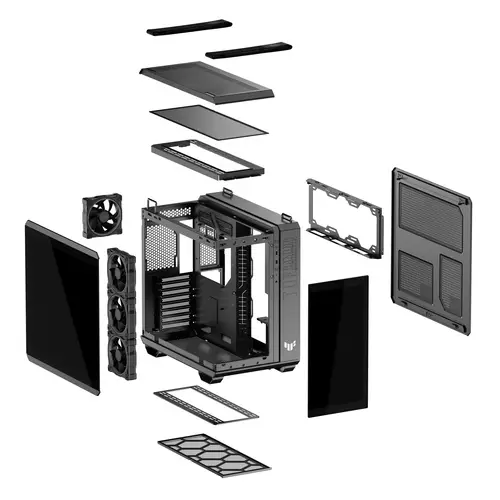 TUF GAMING GT502 Horizon TG ARGB Black Midi Tower Negro - Imagen 20