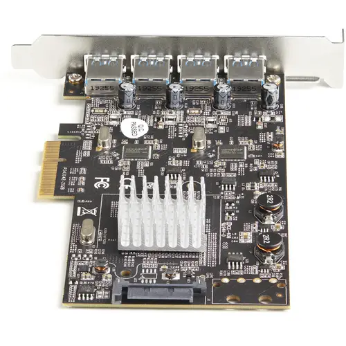 Tarjeta PCIe de 4 Puertos USB-A - Tarjeta PCI Express de Expansión USB Tipo A 3.2 Gen 2 de 10Gb con 2 Controladores - 4x USB-A - Tarjeta Adaptadora PCIe USB - Win/Mac/Linux - Imagen 3
