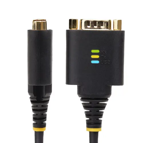 Cable Adaptador USB a 2 Puertos Serie de 60cm - Cable Conversor USB a Serial - Retención COM - FTDI - Protección ESD Nivel 4 - Tornillos Intercambiables -Win/macOS/ChromeOS/Linux - Imagen 2