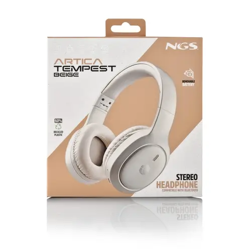 Artica Tempest Beige Auriculares Inalámbrico y alámbrico Diadema Llamadas/Música USB Tipo C Bluetooth - Imagen 7