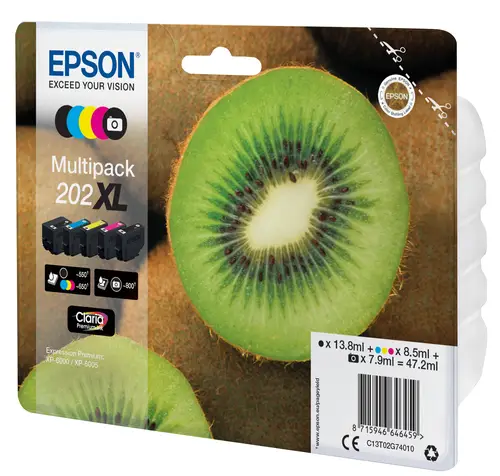 Kiwi Multipack 5-colours 202XL Claria Premium Ink - Imagen 2