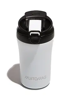 WBOTTLETH350WH taza de viaje 350 ml Negro, Blanco Acero inoxidabl..