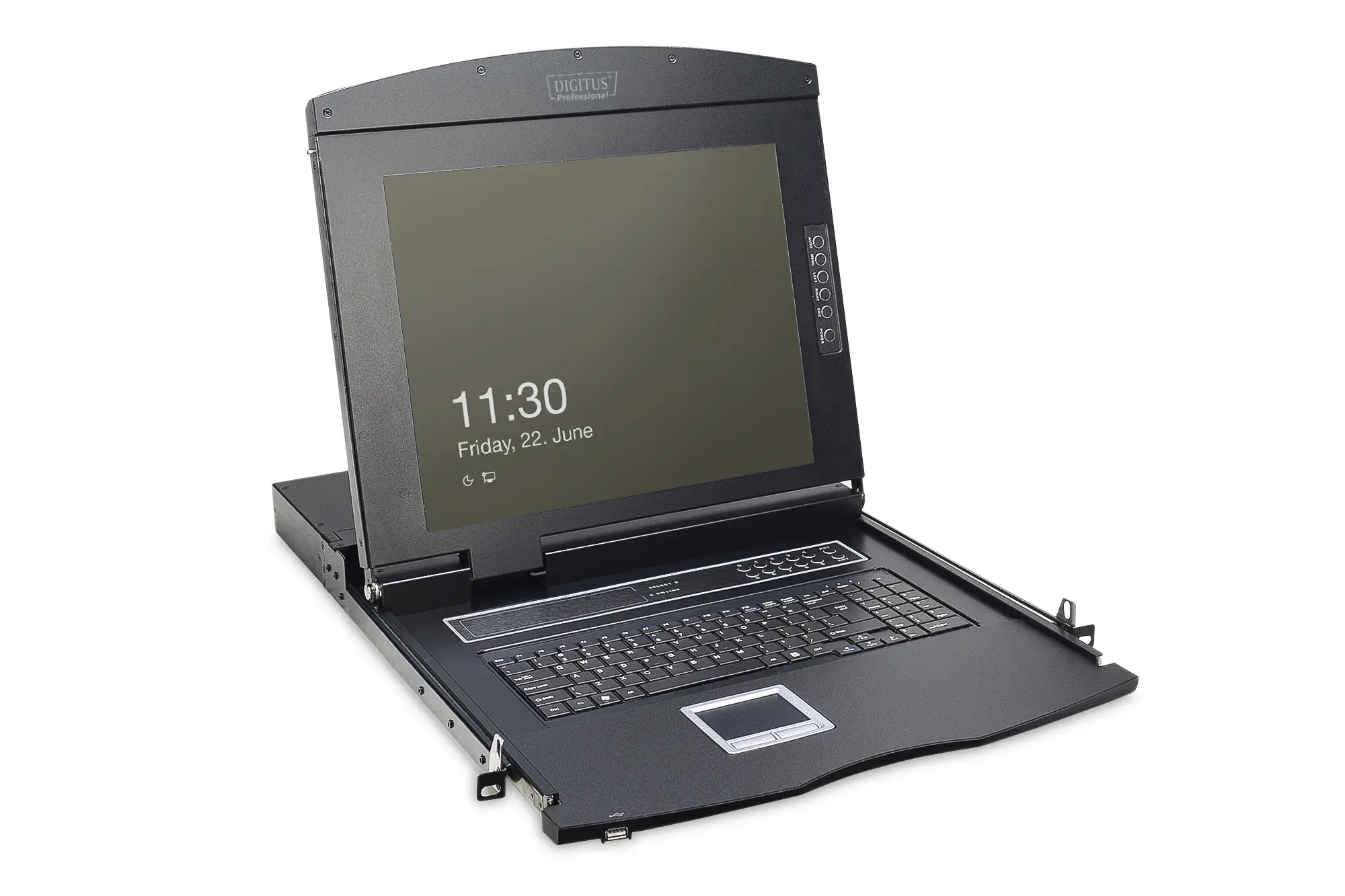 Consola modular con TFT de 17" (48,3 cm), KVM Cat.5 de 16 puertos..