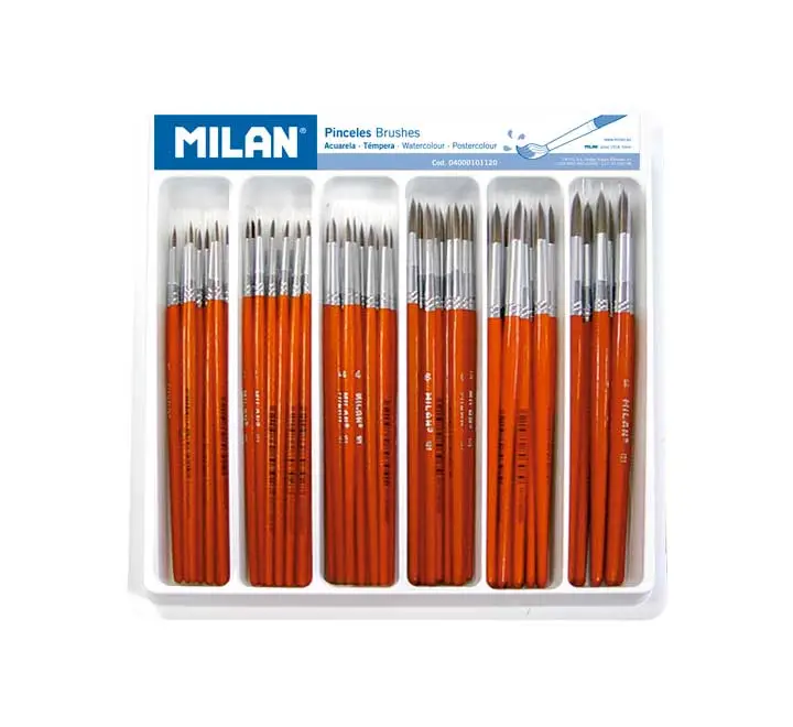 SCHOOLPACK 120 PINCELES SERIE 101 MILAN STDO