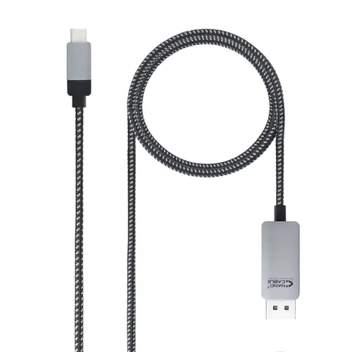 10.15.5002 adaptador de cable de vídeo 1,8 m USB Tipo C DisplayPort Aluminio, Negro - Imagen 1