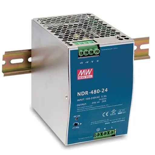 DIS-N480-48 unidad de fuente de alimentación 480 W Acero inoxidable