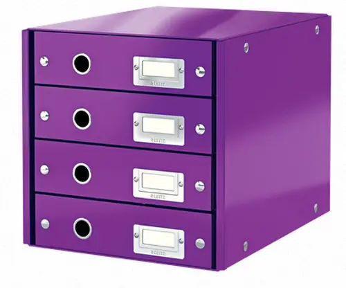 60490062 archivador organizador Cartón, Tablero de fibra Púrpura - Imagen 1