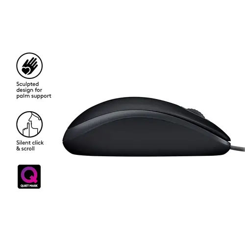 B110 Silent ratón Oficina Ambidextro USB tipo A Óptico 1000 DPI - Imagen 5