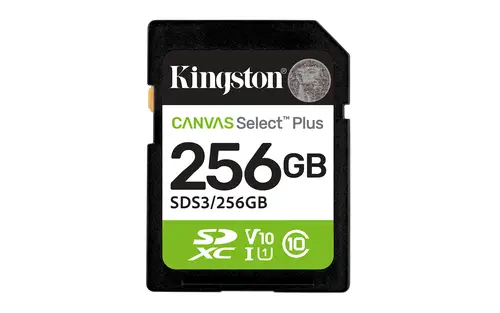 256 GB SDXC Canvas Select Plus Gen3 150 MB/s C10 UHS-I U1 V10 - Imagen 1