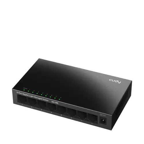 8-Port Gigabit Easy-Managed Switch, GS108E 1.0 Gestionado L2 Gigabit Ethernet (10/100/1000) Negro - Imagen 2