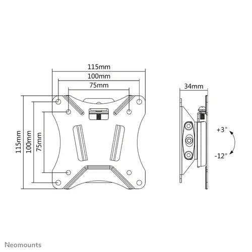 NM-W60BLACK Soporte de pared para monitor/TV 10-30" - inclinable - Imagen 11