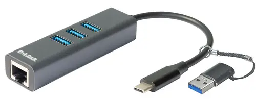 DUB-2332 base para portátil y replicador de puertos Alámbrico USB Tipo C Gris - Imagen 1