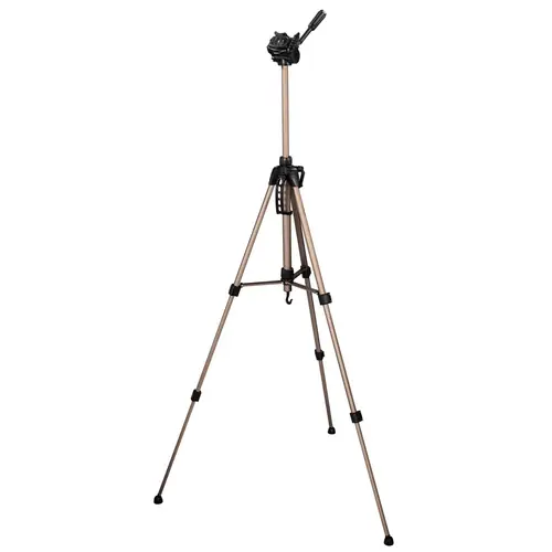 Trípode para cámara, con altura regulable, trípode fotográfico, con bolsa de transporte incluída, altura 60-153cm, color bronce/negro. - Imagen 3