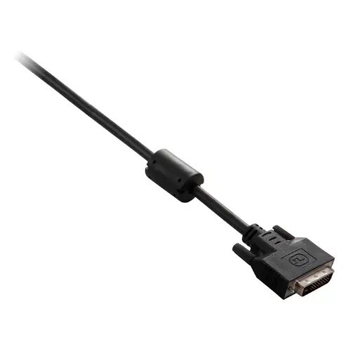 Cable negro de vídeo con conector DVI-D macho a DVI-D macho 3m 10ft - Imagen 1