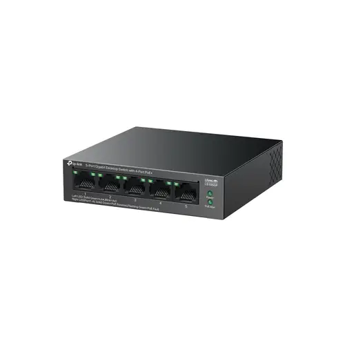LiteWave LS105GP switch No administrado Gigabit Ethernet (10/100/1000) Energía sobre Ethernet (PoE) Negro - Imagen 3