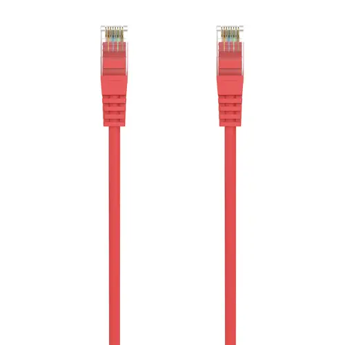 Cable de Red Latiguillo RJ45 LSZH Cat.6A 500 Mhz UTP AWG24, Rojo, 1.0M - Imagen 2