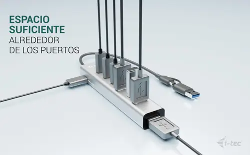 USB-C/USB-A Charging Metal HUB 7 port (3x USB-C, 4x USB-A) - Imagen 9