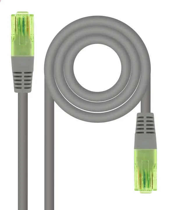 Cable de Red Latiguillo RJ45 CAT.6 UTP AWG26 CCA, Gris, 3 m