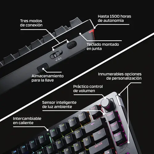 Teclado gaming Alloy Rise 75 inalámbrico - Imagen 4