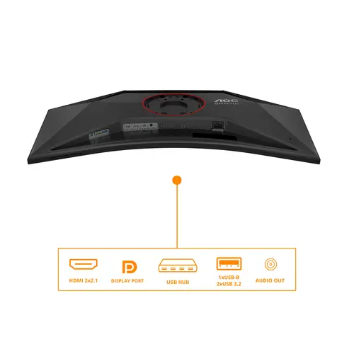 G4 CU34G4Z pantalla para PC 86,4 cm (34") 3440 x 1440 Pixeles Wide Quad HD LED Negro, Rojo - Imagen 14